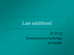 Emerging Adulthood - Jen Wright's Website