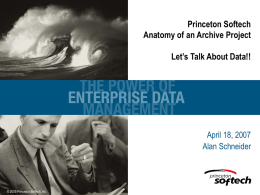 Exploit the Power of Enterprise Data Management