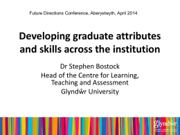 Developing graduate attributes and skills across the