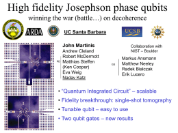 Josephson-Junction “Atoms” for Quantum Computation