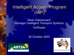 Intelligent Access Program (IAP)