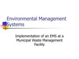 Emvironmental Management Systems