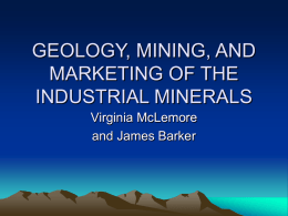 INDUSTRIAL MINERALS - New Mexico Bureau of Geology