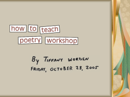 How_To_Teach_Poetry