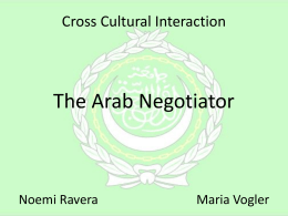 The Arab Negotiator