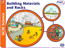 12. Building Materials and Rocks