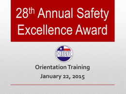 28th Annual Safety Excellence Award