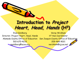 Project Heart, Head, Hands (H3)