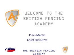 VISION - British Fencing Association