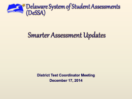 DeSSA Assessment Accommodations Search for Accommodations