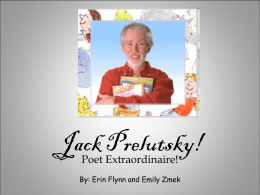 Jack Prelutsky! - Library Portfolio
