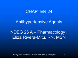 Pharmacology and the Nursing Process, 4th ed. Lilley