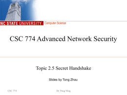 Secure Handshake - Nc State University