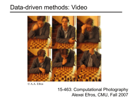 Computer Vision: Motion - Carnegie Mellon University