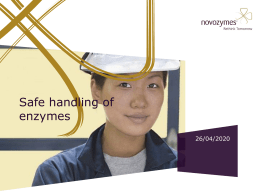 Safe handling of enzymes