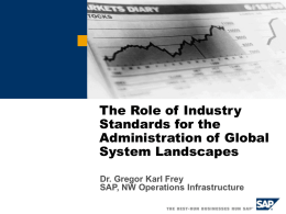 The Role of Industry Standards for the Administration of