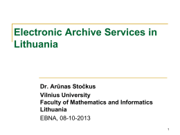 Lithuania’s electronic document platform