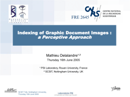 Indexing of Graphic Document Images: a Perceptive Approach