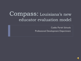 Compass: Louisiana’s new educator evaluation model