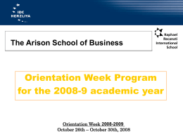 The Arison School of Business