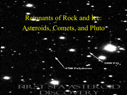 Remnants of Rock and Ice - Physics & Astronomy | SFASU