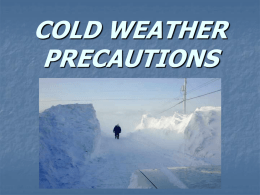 COLD PRECAUTIONS - Clark County School District