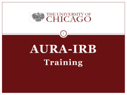 AURA-IRB - University of Chicago