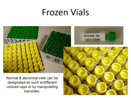 Frozen Vials - MAPA (Mid-Atlantic Pathologists' Assistants)