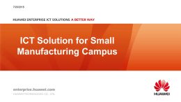 PowerPoint 演示文稿 - Huawei Enterprise ICT Solutions