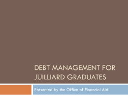 Debt Management for Graduates
