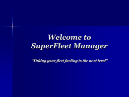 (SFCP) Storyboard PowerPoint Presentation - SuperFleet