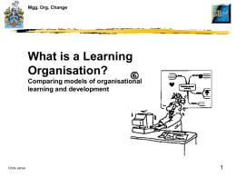 Learning Organisation