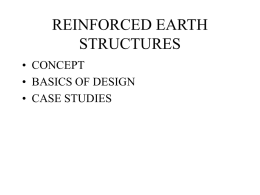REINFORCED EARTH STRUCTURES