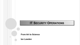 IT Security Operations
