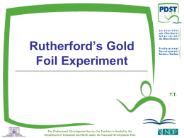 Rutherford’s gold-foil experiment