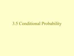 4.6 Conditional Probability