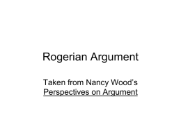 Rogerian Argument - Green Local Schools