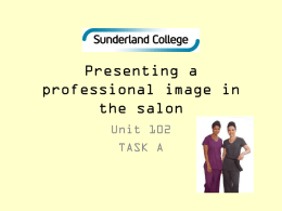 Presenting a professional image in the salon