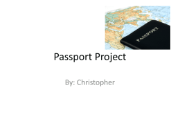 Passport Project - Woodland Park School District
