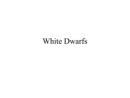 White Dwarfs - California Institute of Technology
