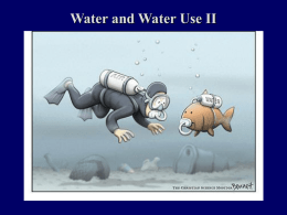 Water and Water Use II - University of Evansville Faculty