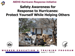 NEIHS-OSHA Katrina Safety - West Michigan Annual Conference