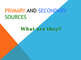 primary-secondary-sources-ppt-final