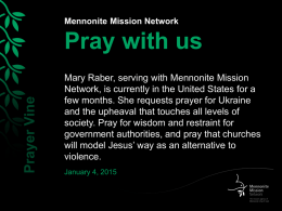 January 2015 - Mennonite Mission Network