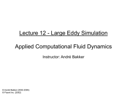 Large Eddy Simulation - The Colorful Fluid Mixing Gallery