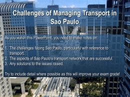 Sao Paulo transport