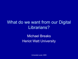 Developing the Digital Librarian