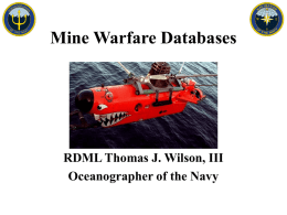 Why: Requirements - Mine Warfare Association
