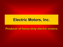 Electric Motors, Inc.