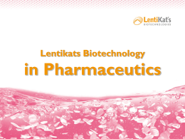 Biotechnology lentikats in food industry